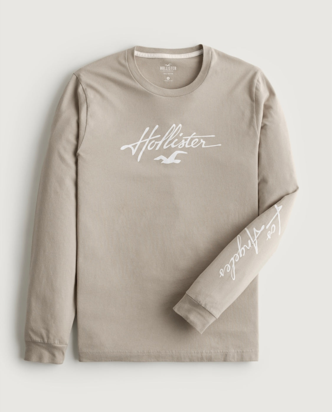 T-shirt à col rond avec manches longues