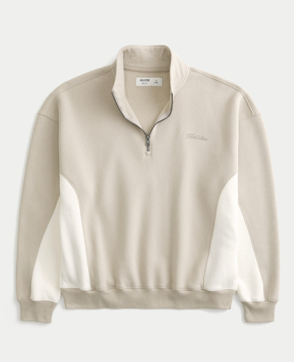 Sweat à logo Boxy et fermeture éclair quart de longueur