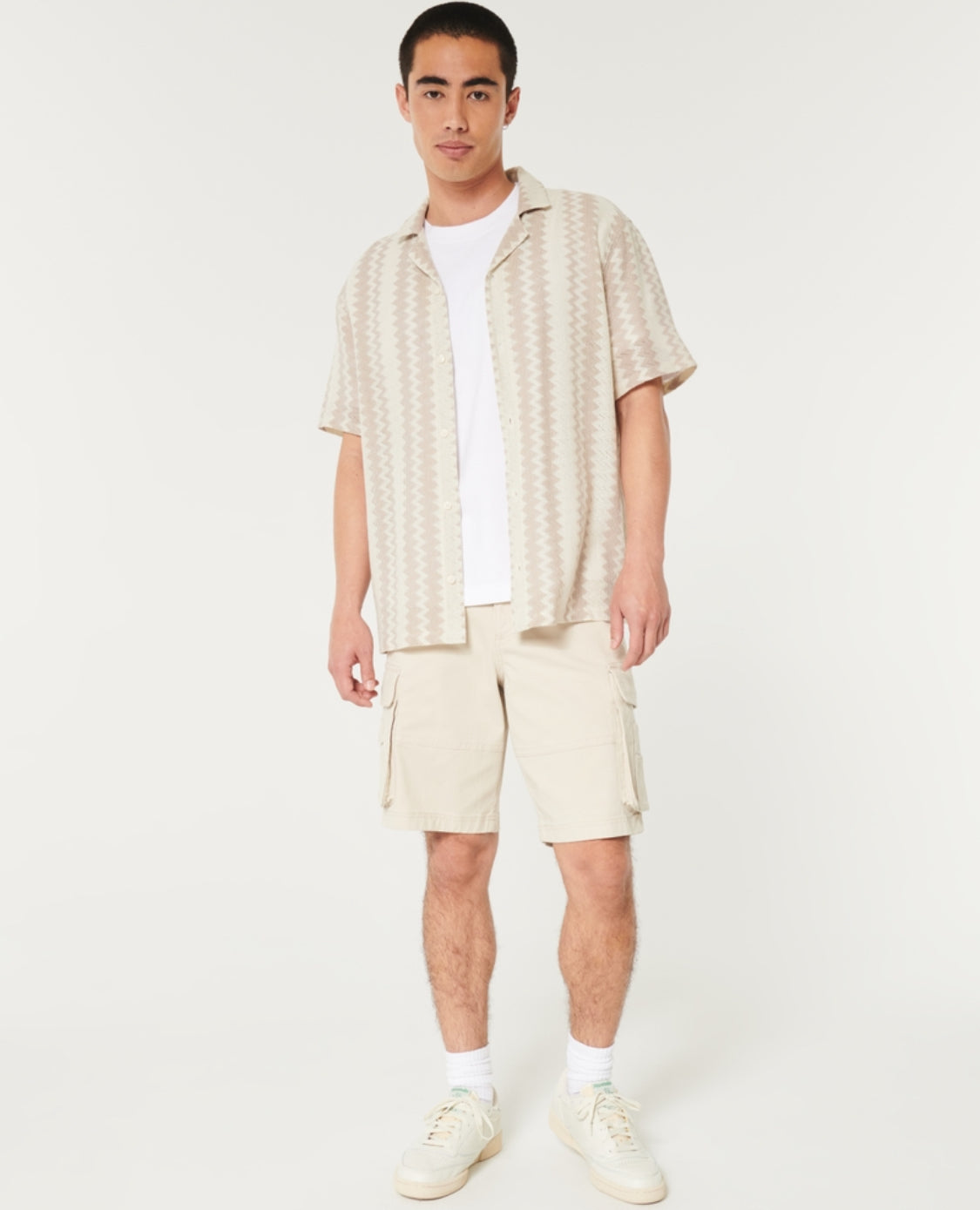 Chemise style crochet à manches courtes