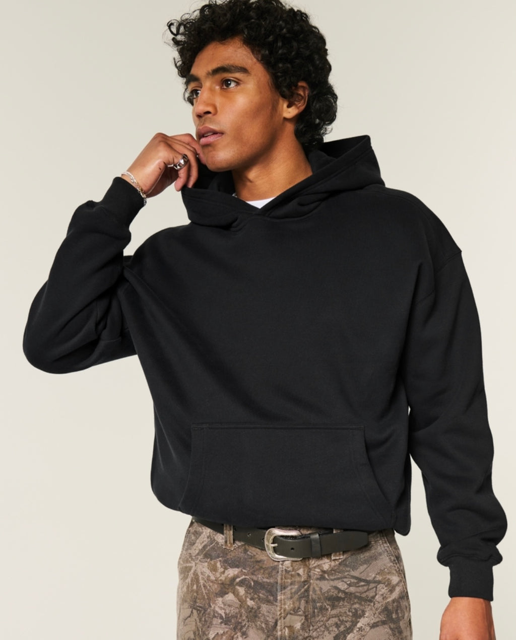 Sweat à capuche Feel Good de Hollister Boxy