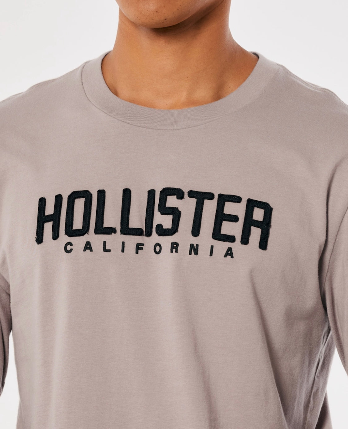 T-shirt à col rond avec manches longues