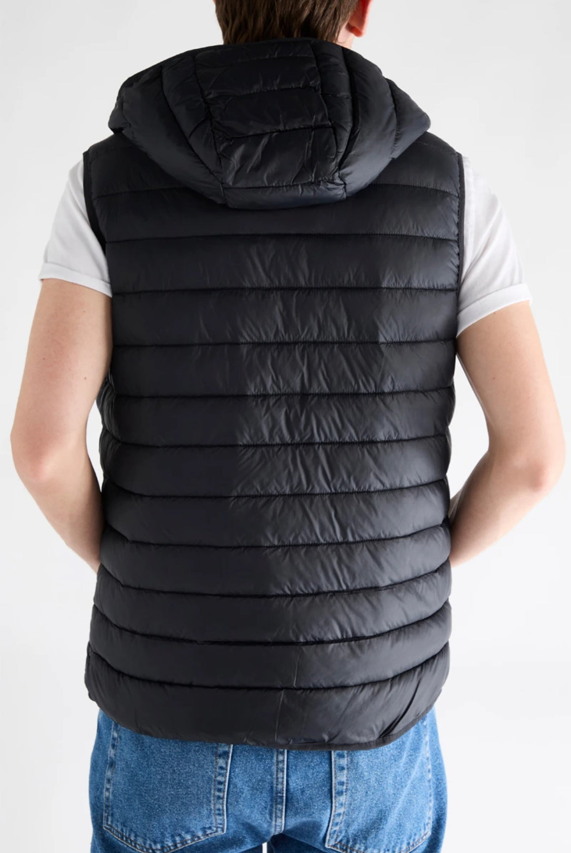 Doudoune à capuche sans Manches