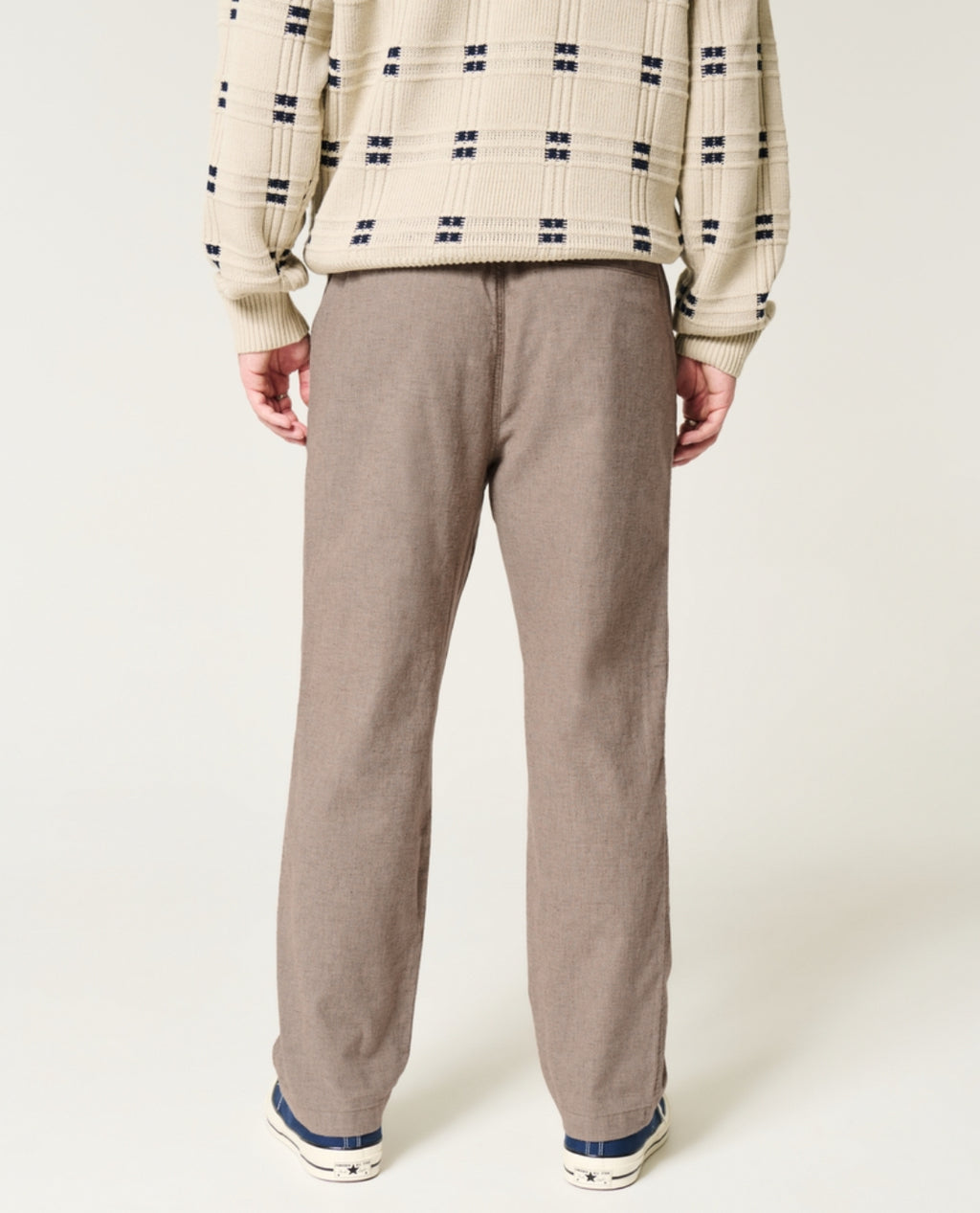 Pantalon ample à enfiler en lin mélangé