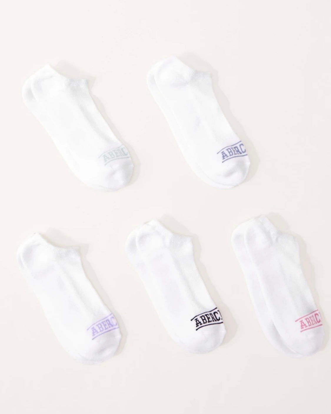 Lot de 5 paires de chaussettes basses enfant