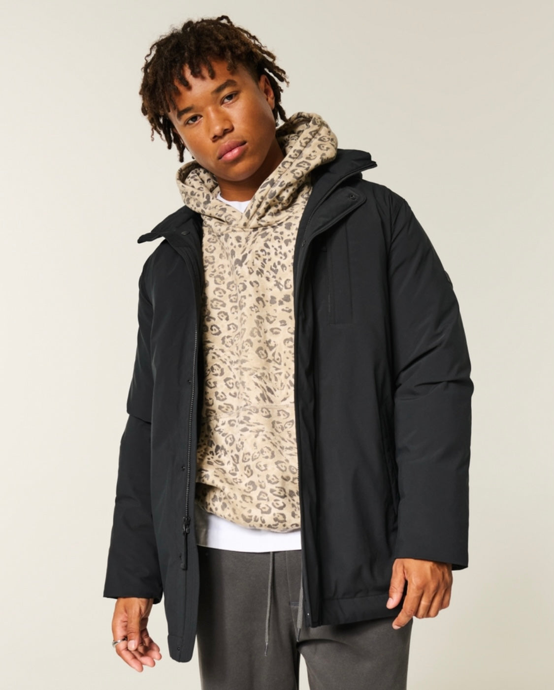 Doudoune coupe parka