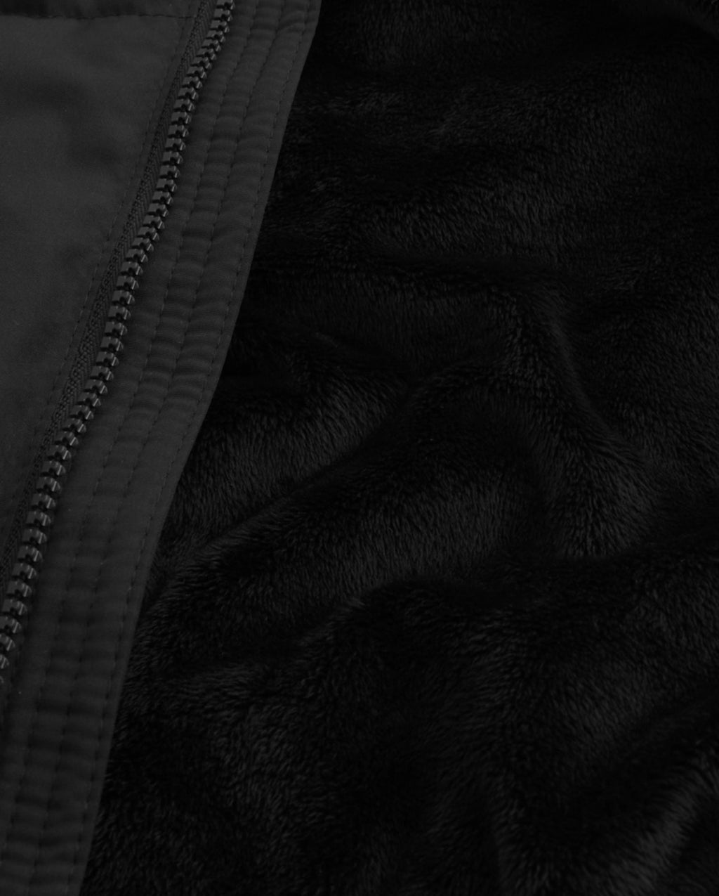 Doudoune doublée de fausse fourrure