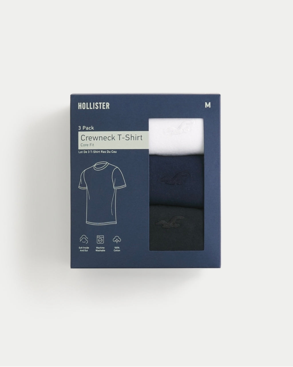 Pack de 3 t-shirts ras du cou à emblème