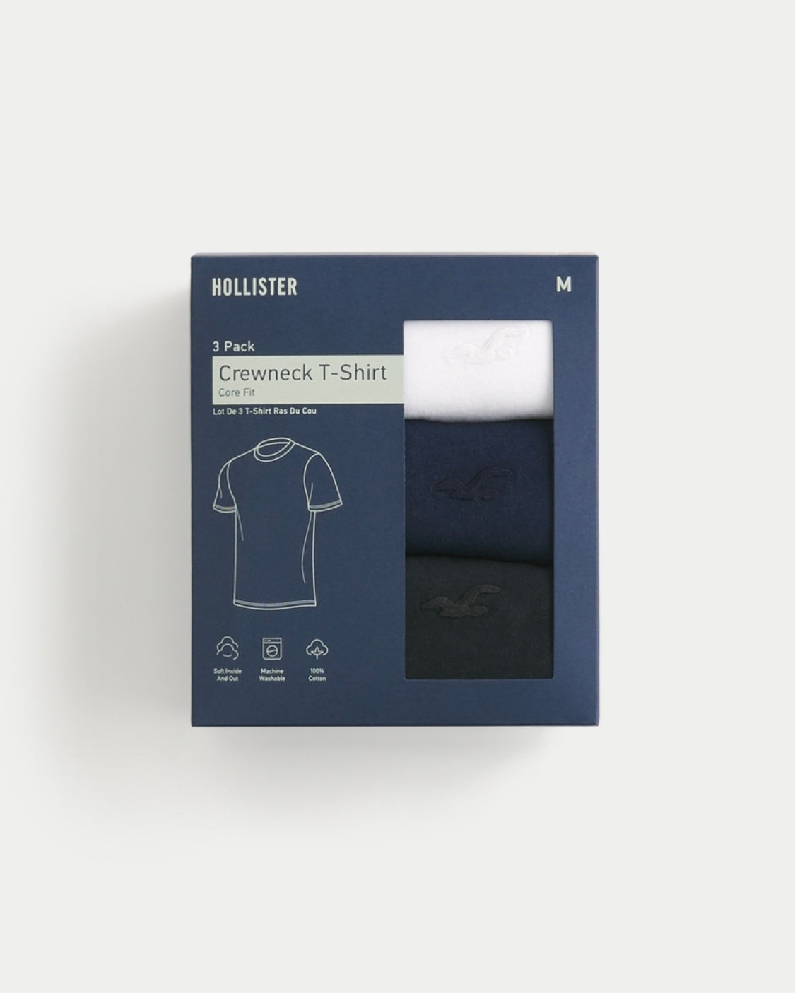 Pack de 3 t-shirts ras du cou à emblème