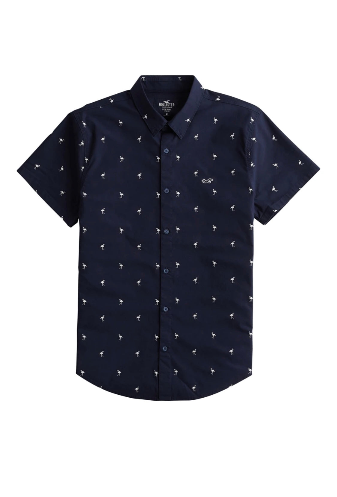 Chemise boutonnée décontractée à manches courtes