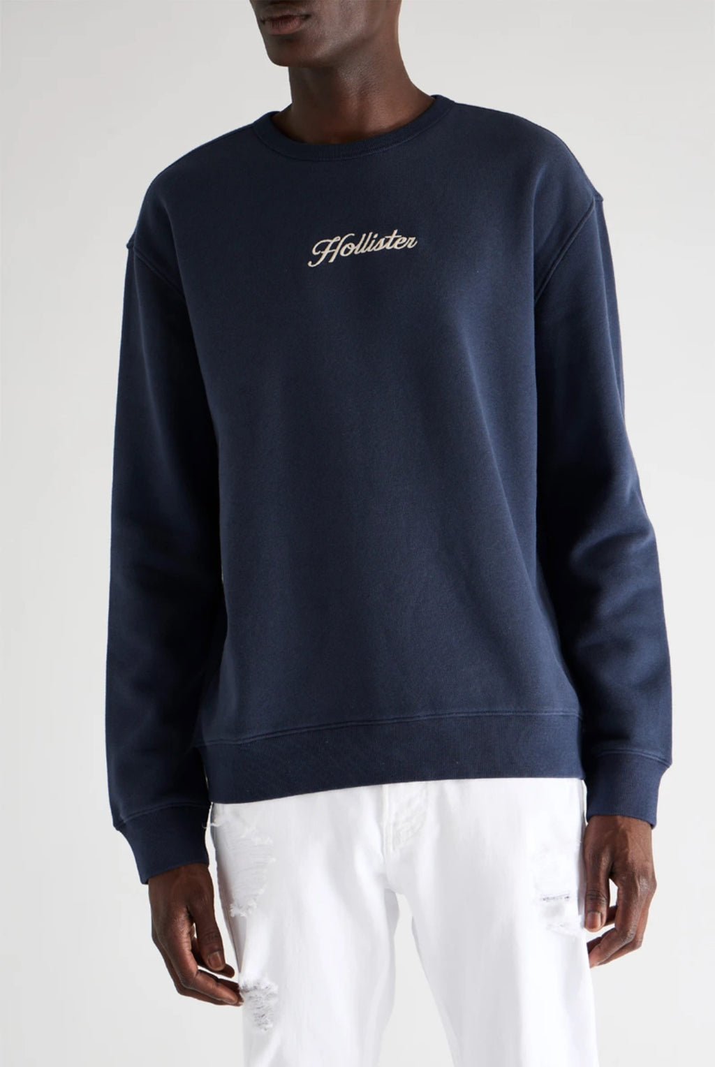 Sweat sans capuche à col rond avec manches longues