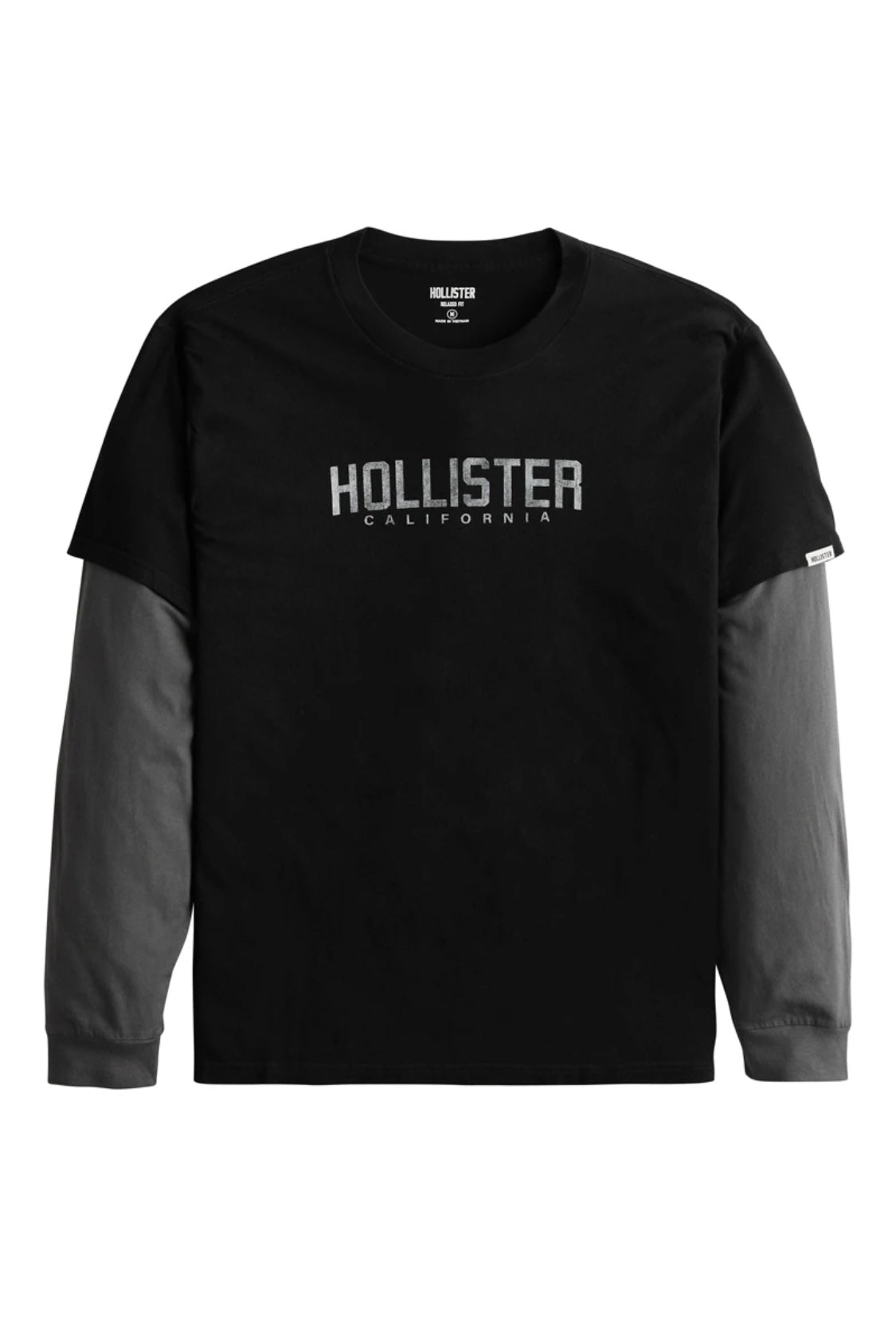 T-shirt à col rond avec manches longues