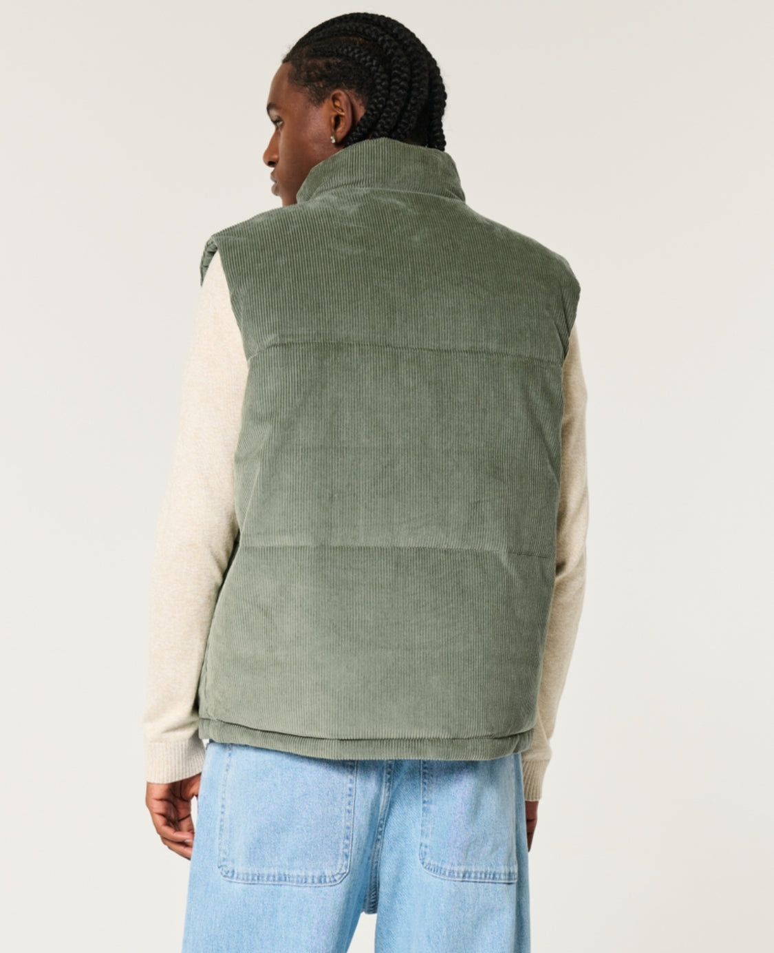 Gillet réversible en velours côtelé