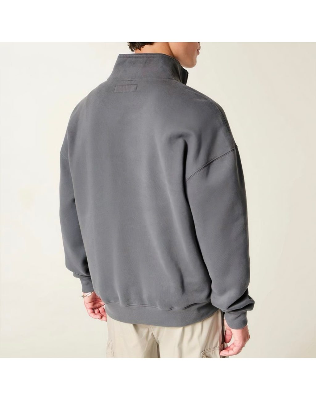 Sweat à logo Boxy et fermeture éclair quart de longueur