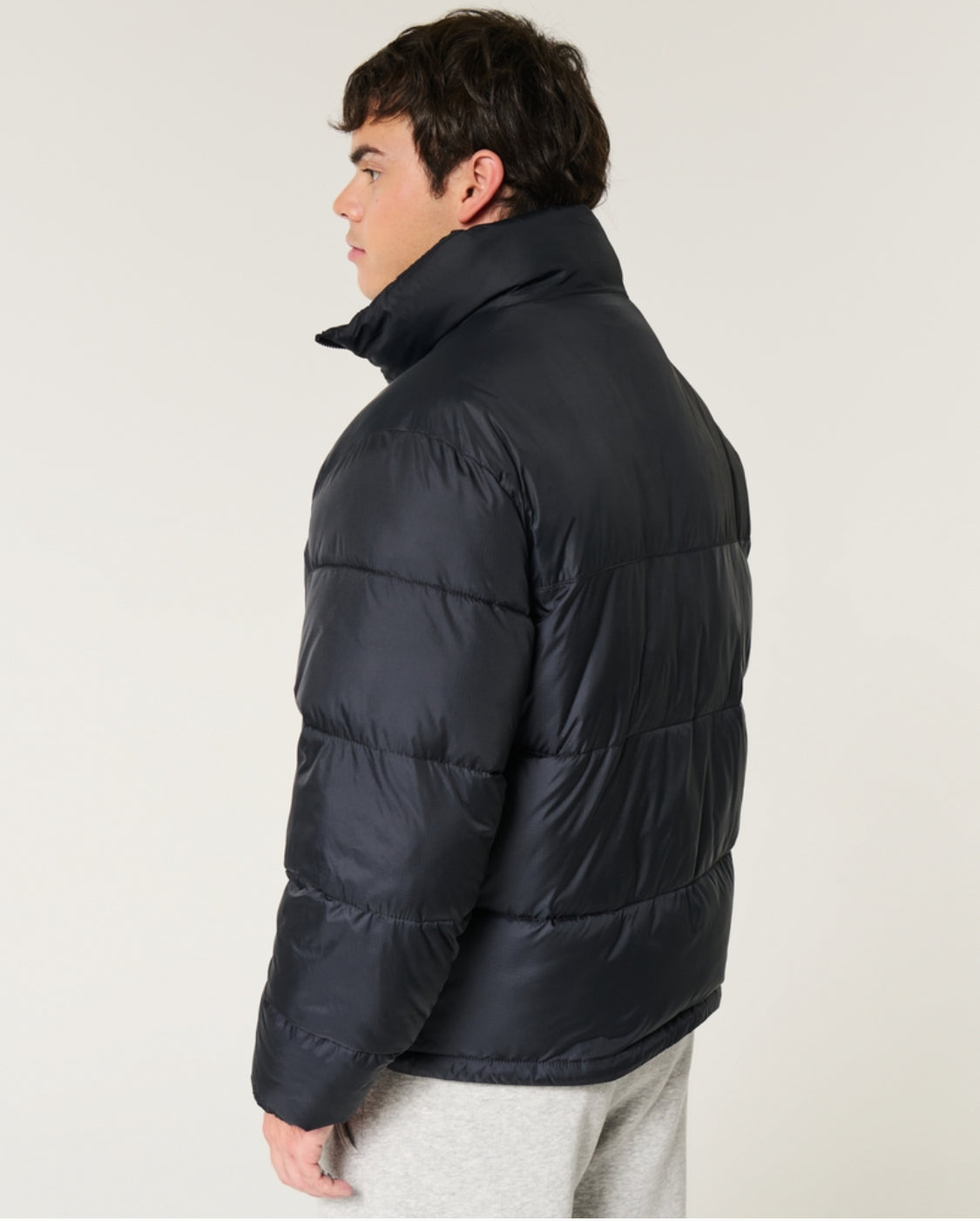 Doudoune à col cheminée de coupe boxy