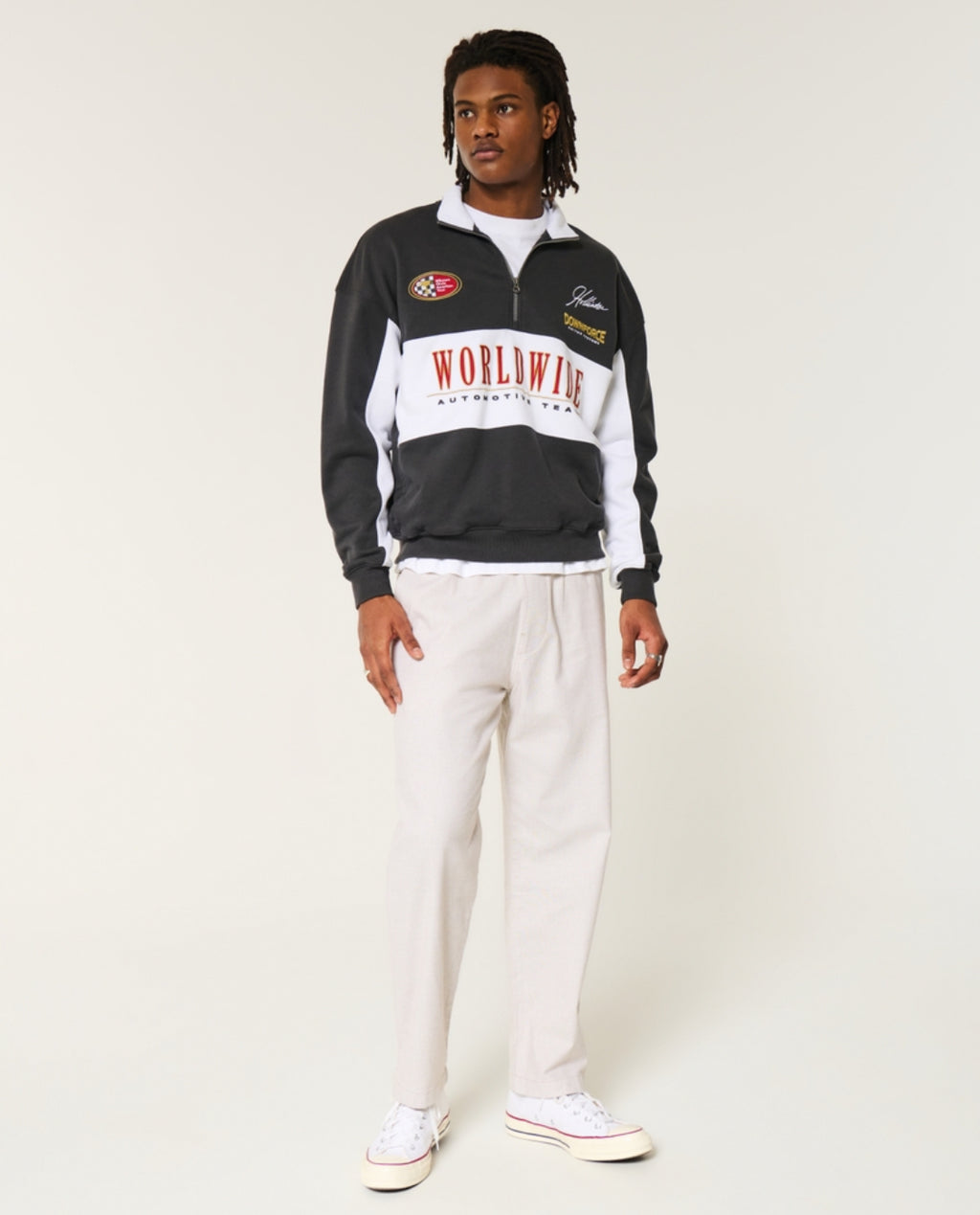 Pantalon ample à enfiler en lin mélangé