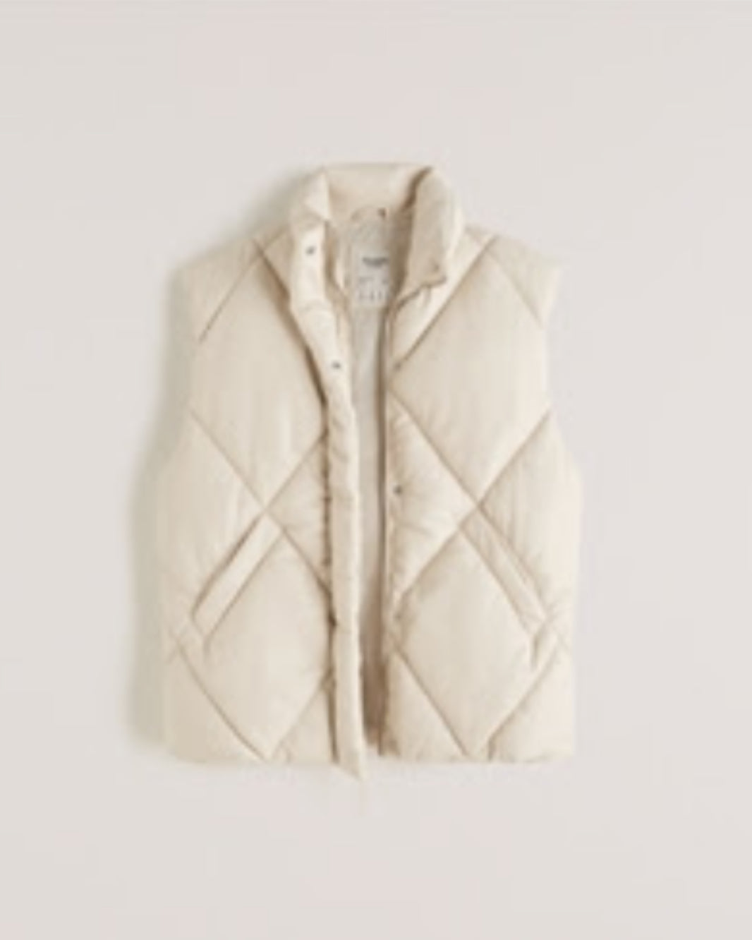 Gilet matelassé oversize en cuir végétalien A&F