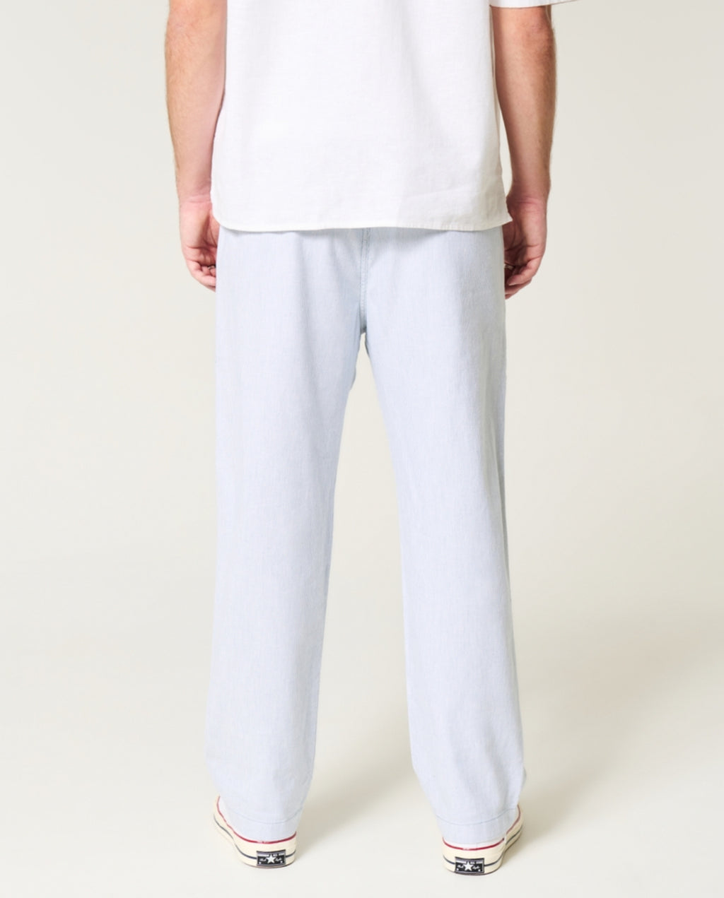 Pantalon ample à enfiler en lin mélangé