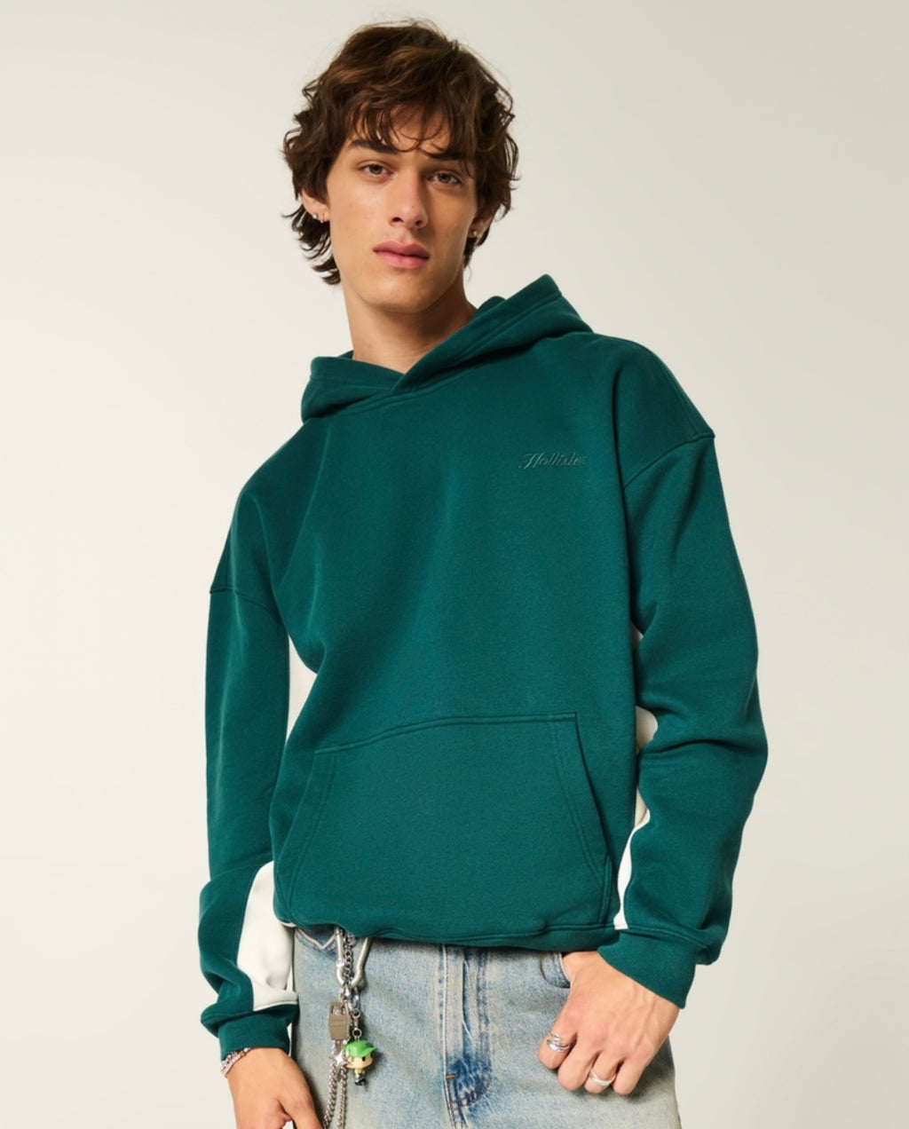 Sweat à capuche à logo Boxy