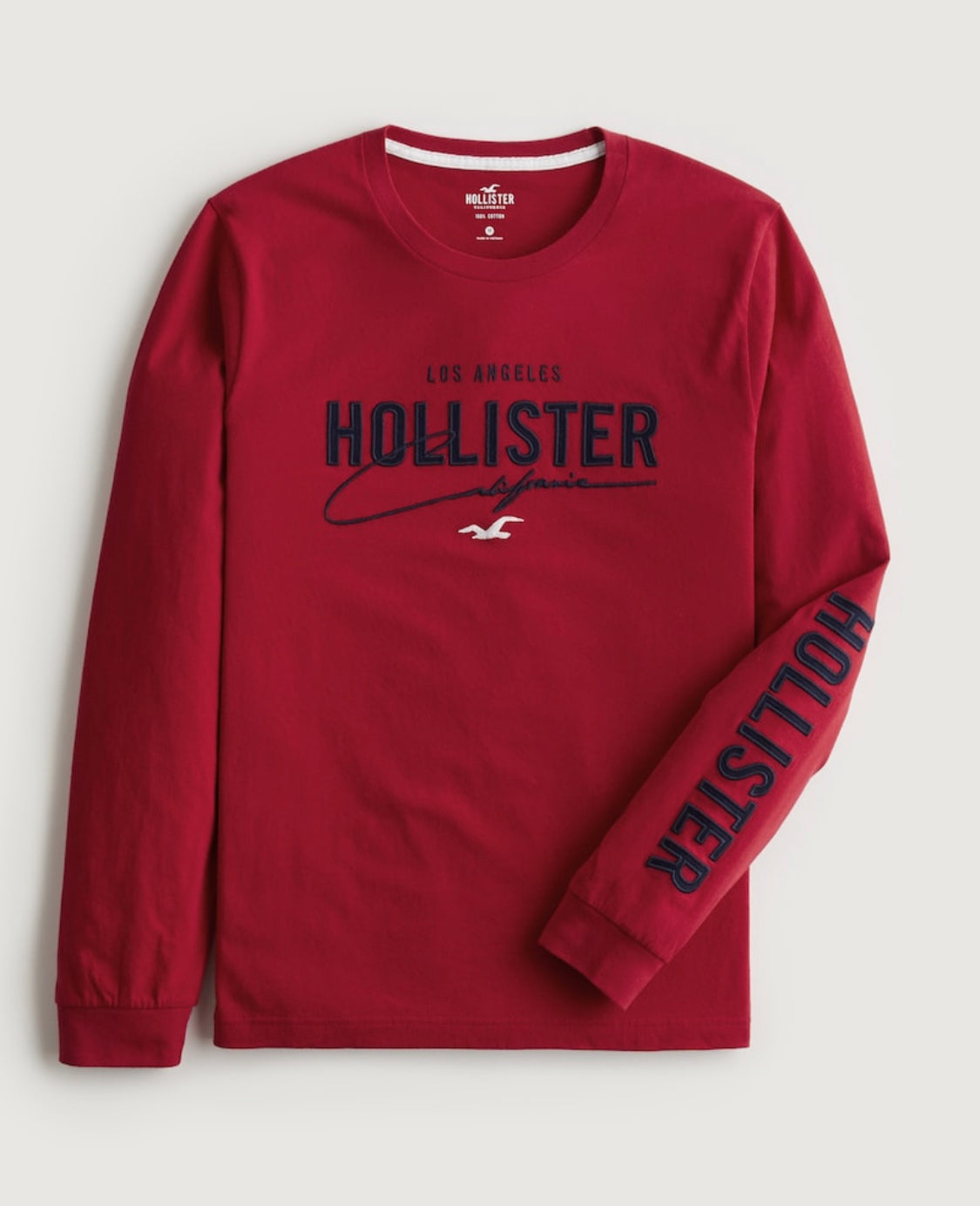 T-shirt à col rond avec manches longues