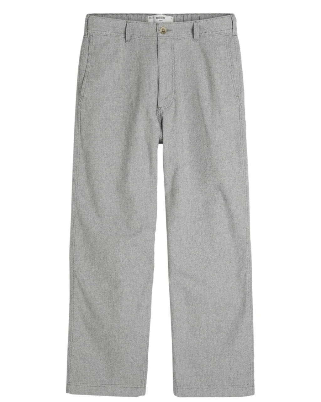 Pantalon ample à taille flexible en mélange de lin