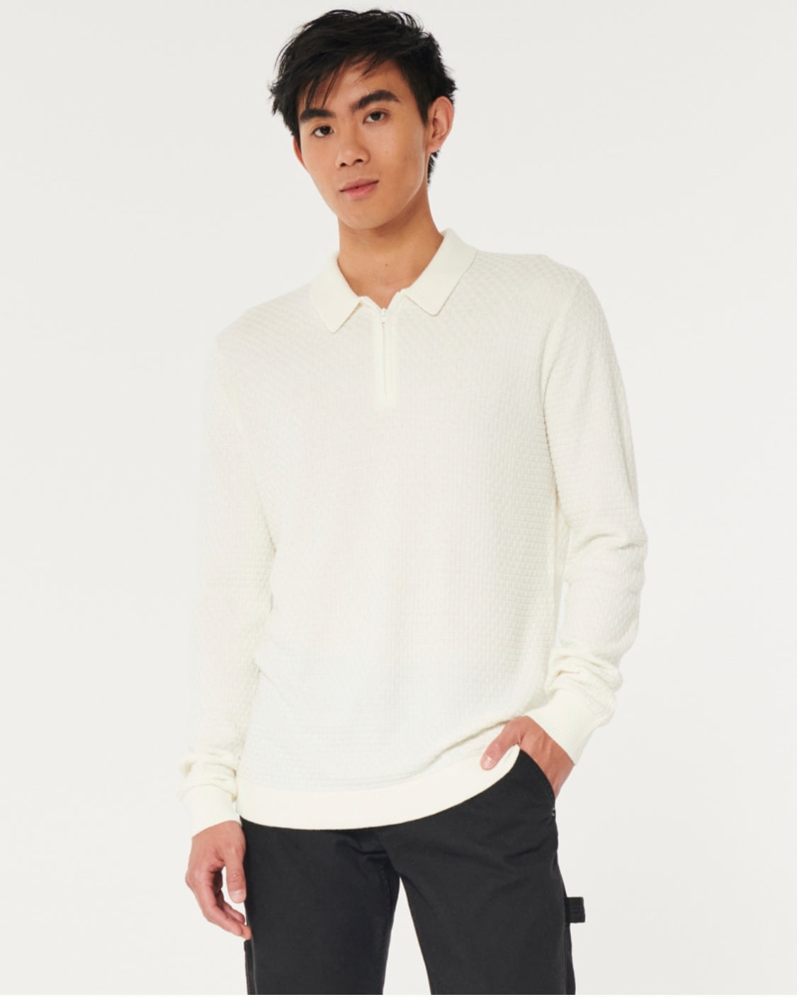 Pull à col rond en jersey