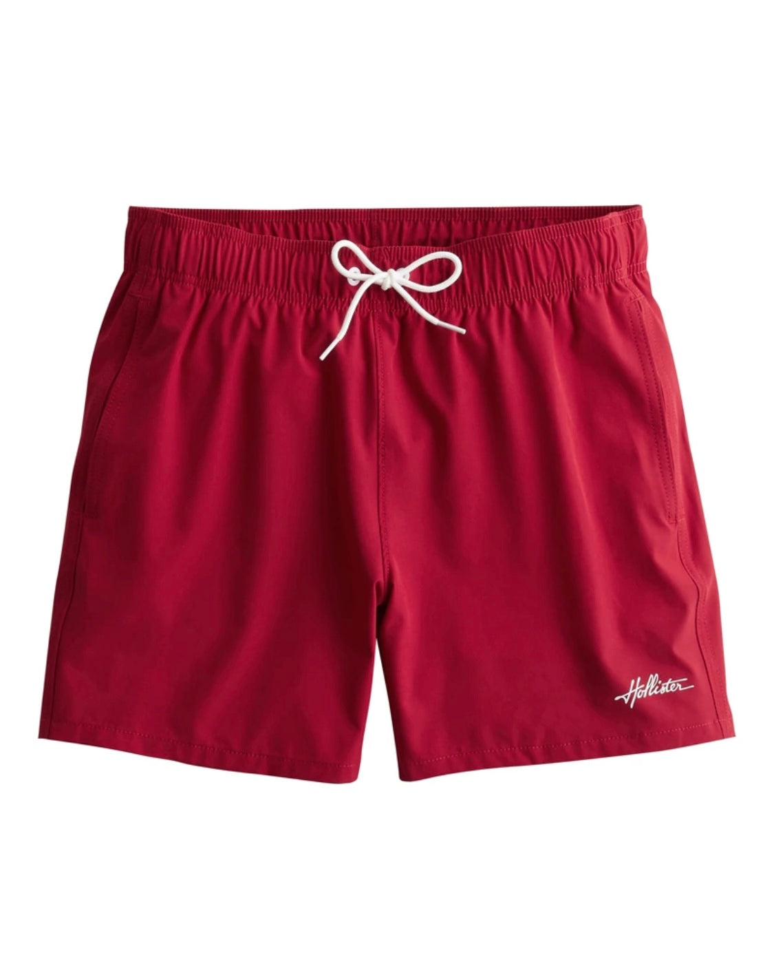 Short de bain style volley en tissu gaufré longueur mi-cuisse