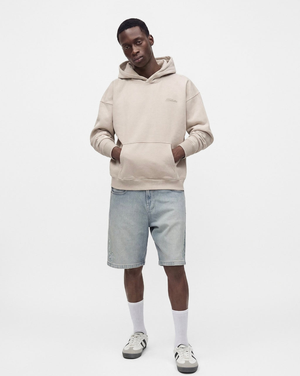 Sweat à capuche à logo Boxy