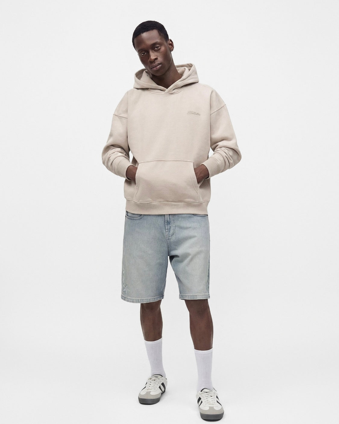 Sweat à capuche à logo Boxy