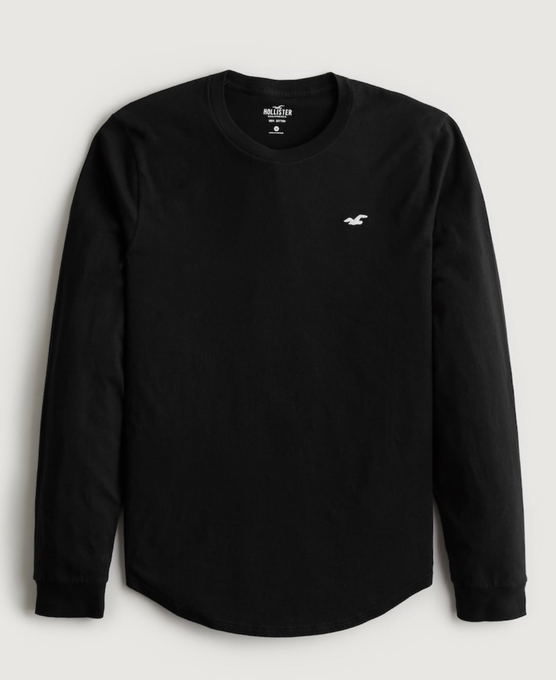 T-shirt à col rond avec manches longues