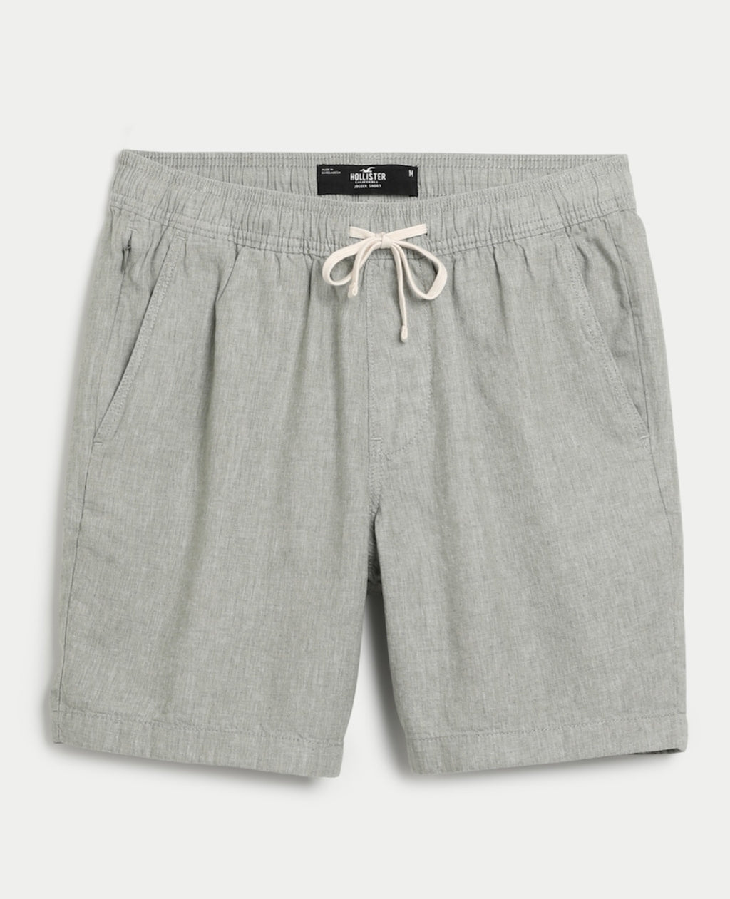 Short à enfiler mi-cuisse en mélange de lin