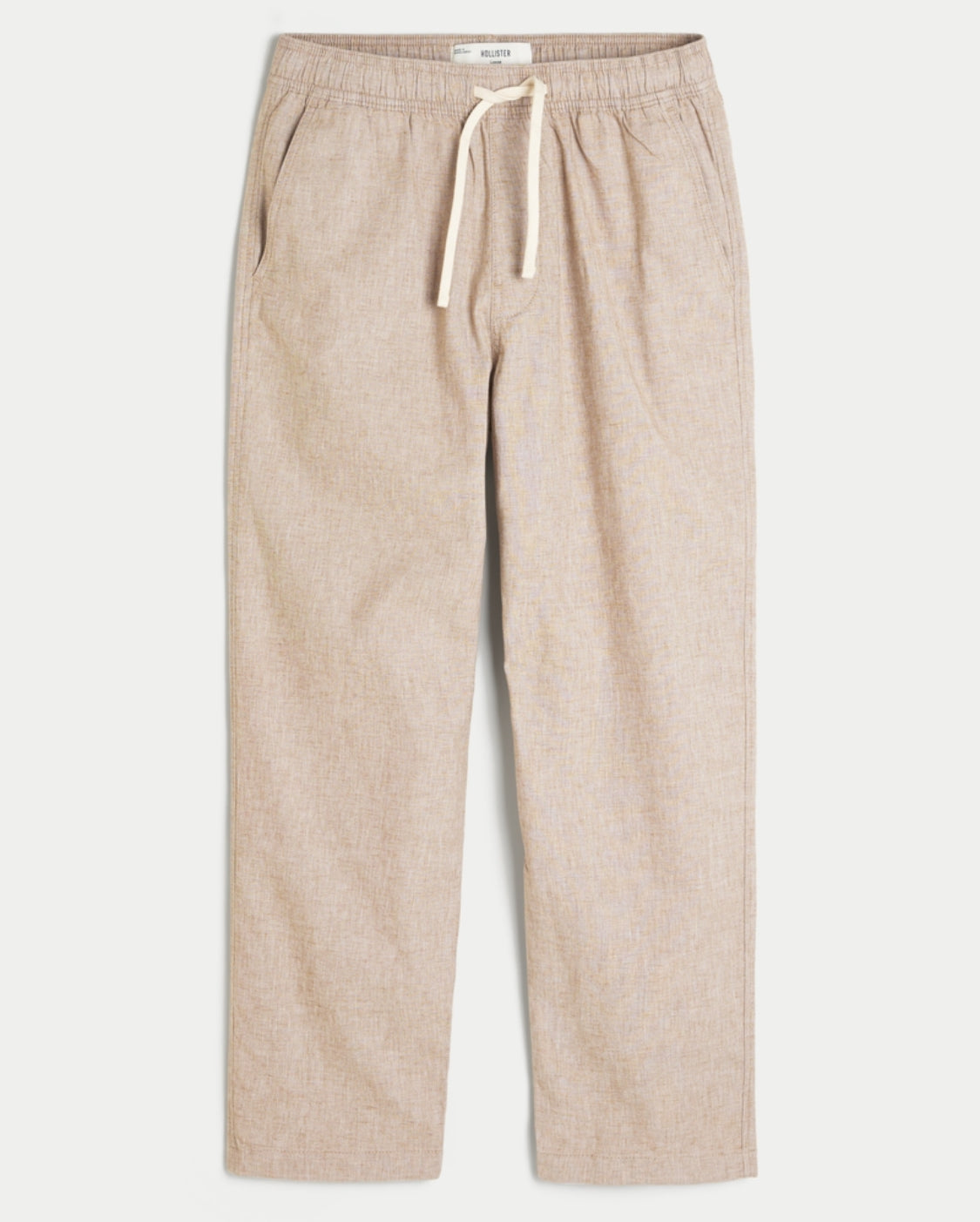 Pantalon ample à enfiler en lin mélangé