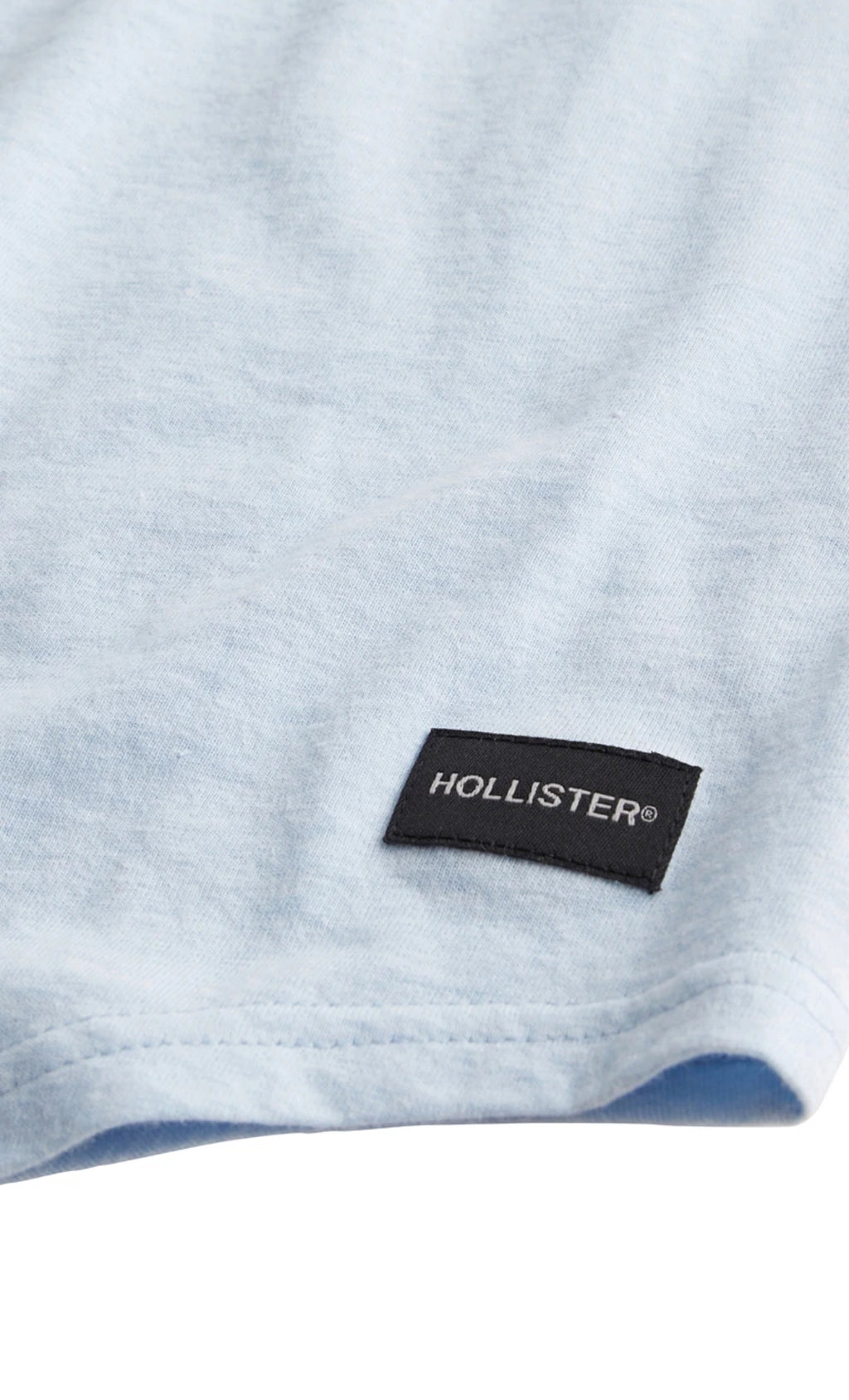 T-shirt ras du cou long à ourlet arrondi