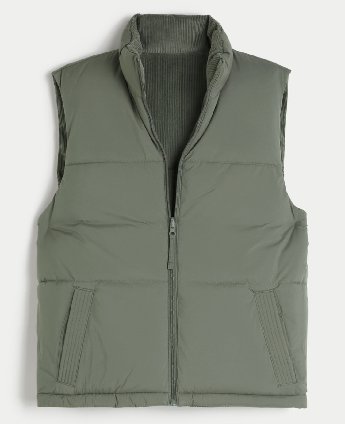 Gillet réversible en velours côtelé