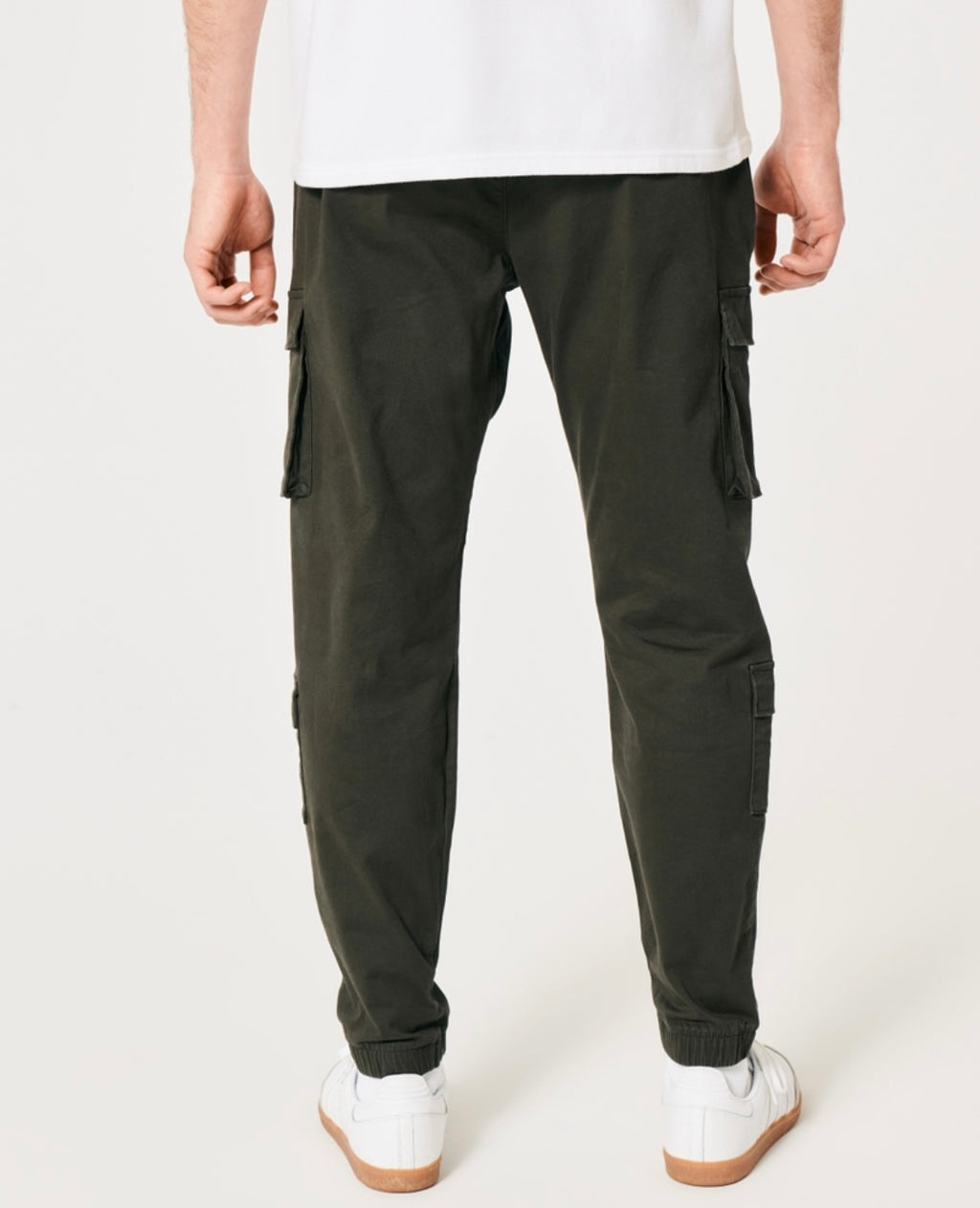Jogging cargo en sergé décontracté