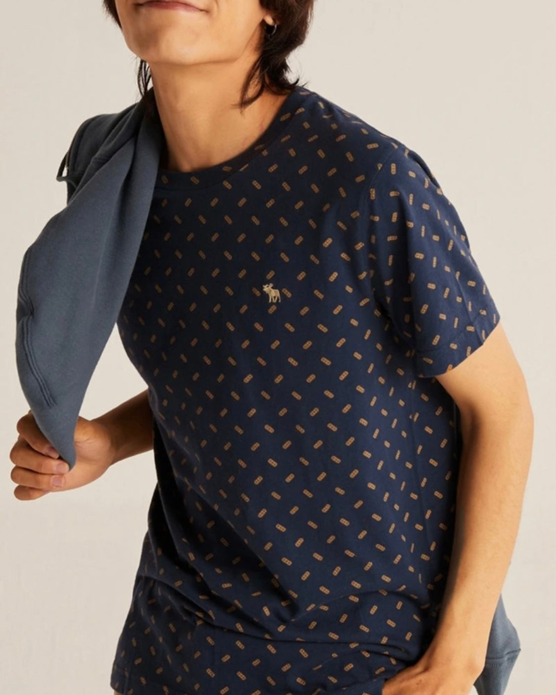 Pack de 5 t-shirts ras du cou à emblème A&F