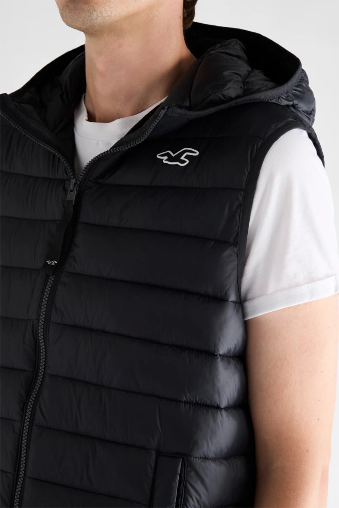 Doudoune à capuche sans Manches