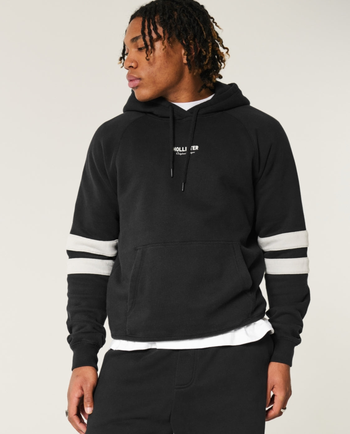 Sweat à capuche à logo coupe Boxy