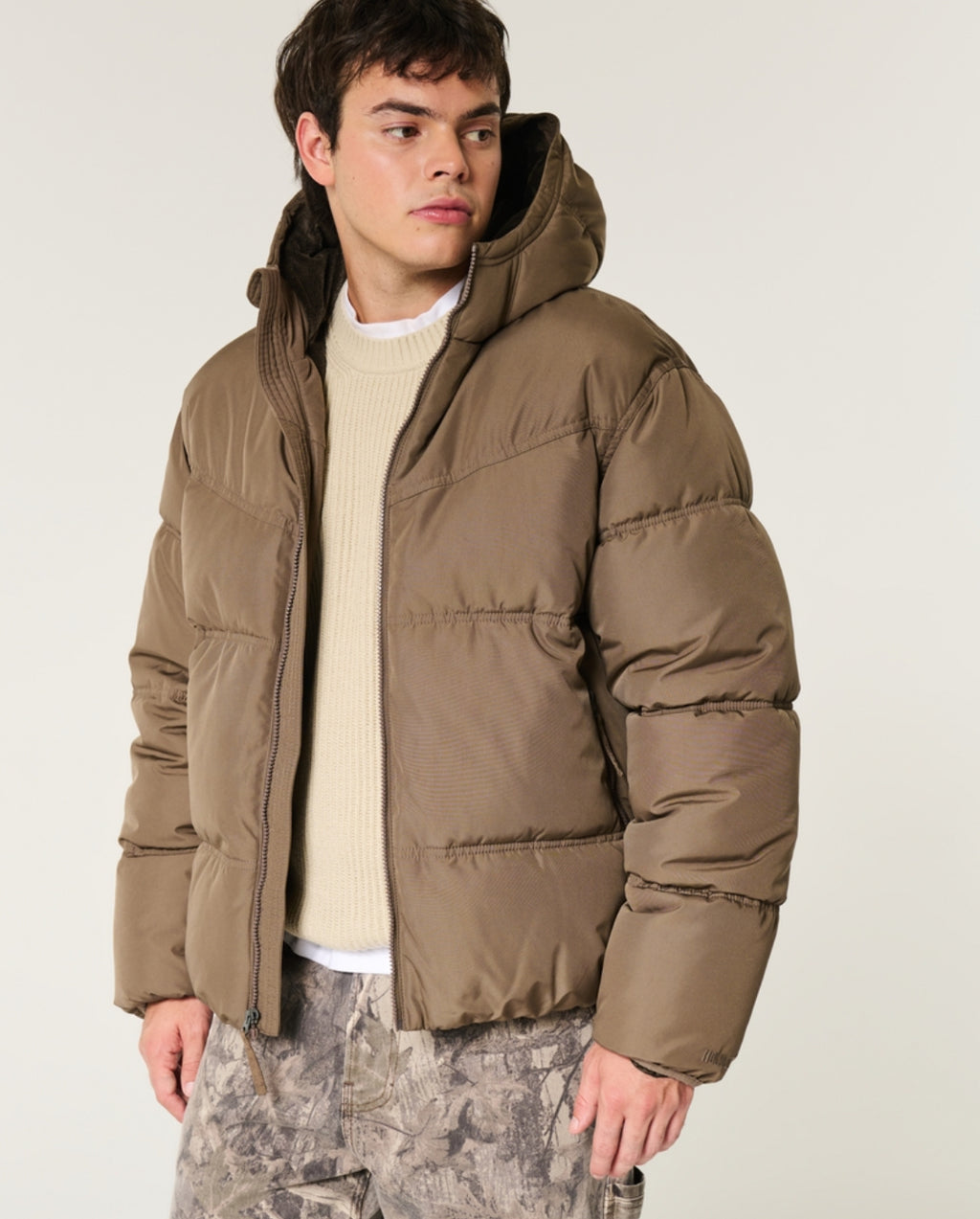 Doudoune doublée en fausse fourrure