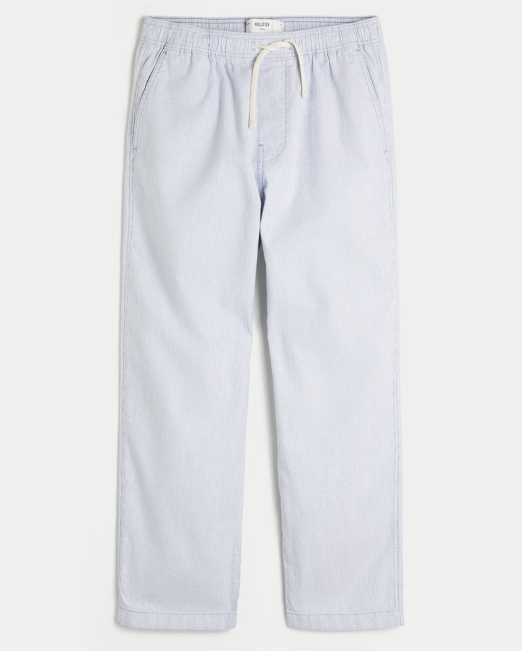 Pantalon ample à enfiler en lin mélangé