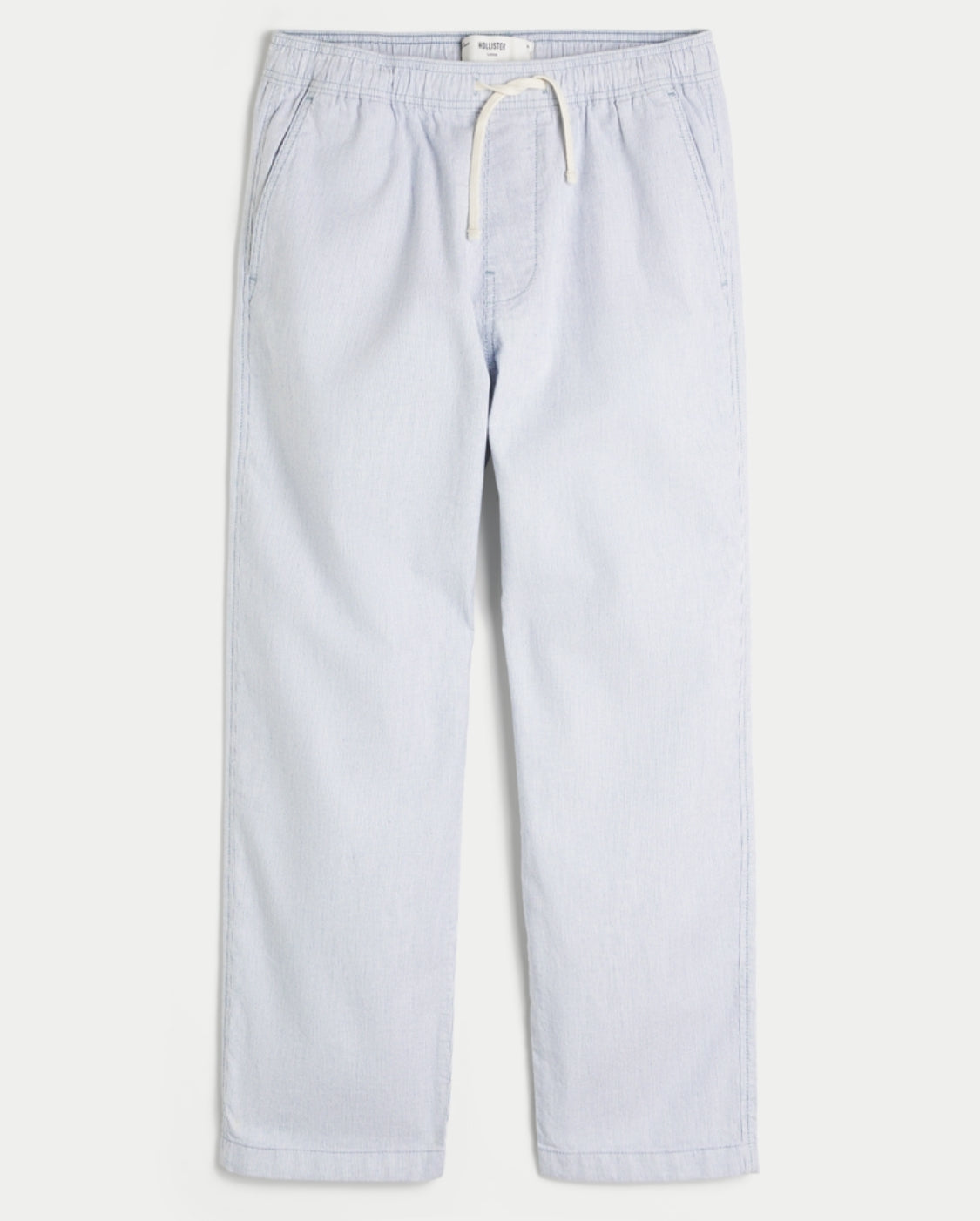 Pantalon ample à enfiler en lin mélangé