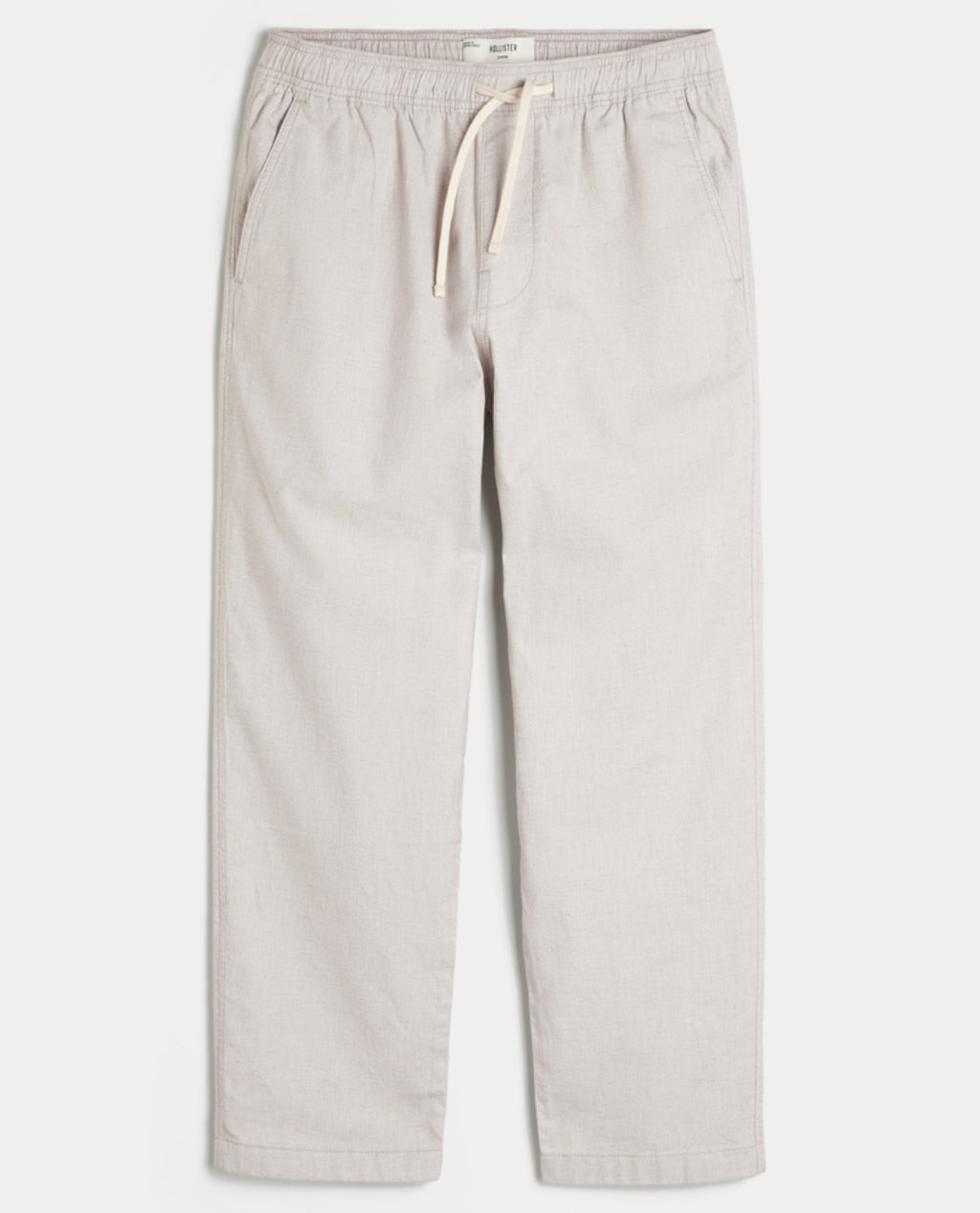 Pantalon ample à enfiler en lin mélangé