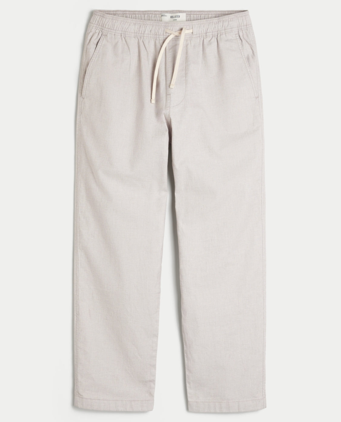 Pantalon ample à enfiler en lin mélangé