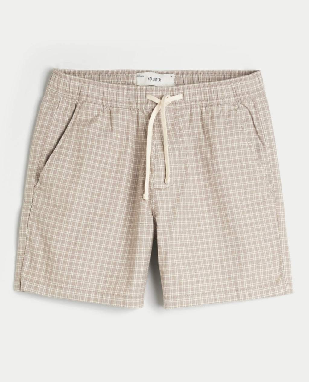 Short à enfiler mi-cuisse en mélange de lin