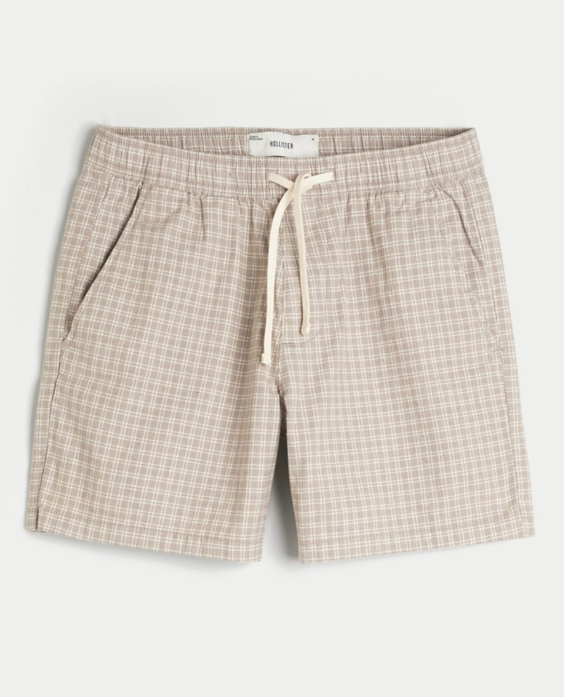 Short à enfiler mi-cuisse en mélange de lin
