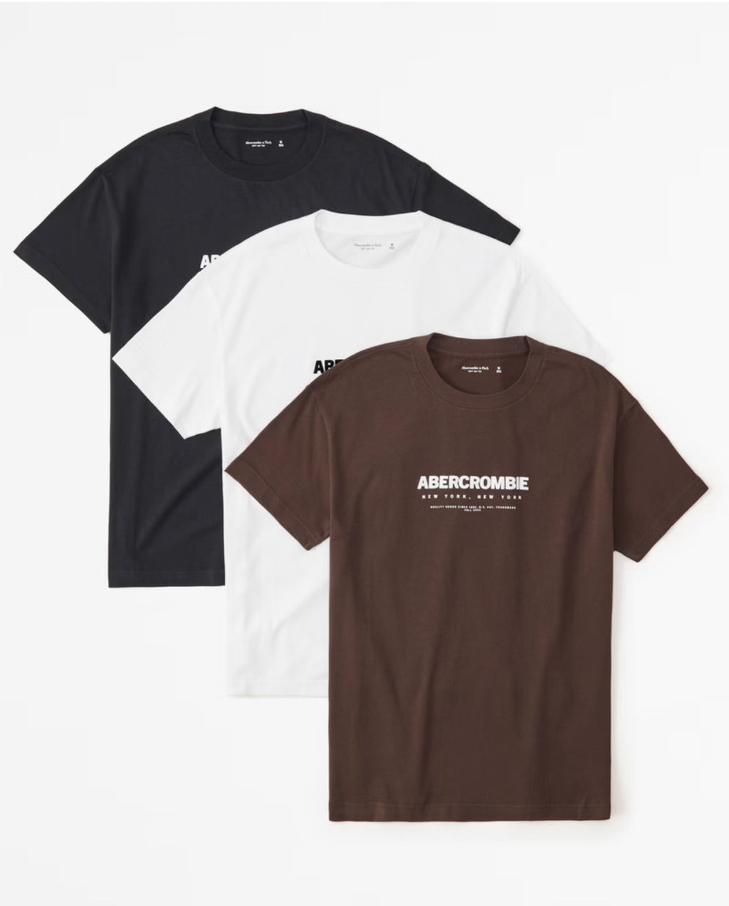 Pack de 3 t-shirts ras du cou à emblème