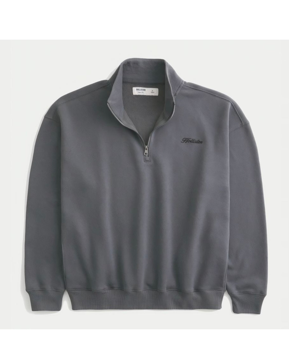 Sweat à logo Boxy et fermeture éclair quart de longueur