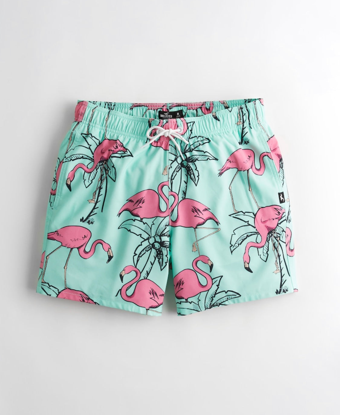 Short de bain style volley en tissu gaufré longueur mi-cuisse