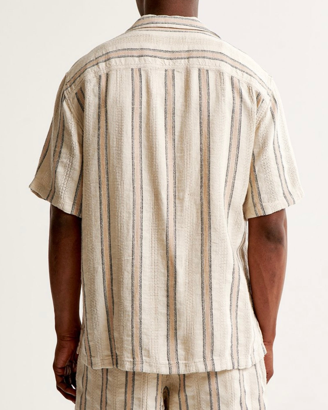 Chemise à manches courtes style crochet coupe Boxy