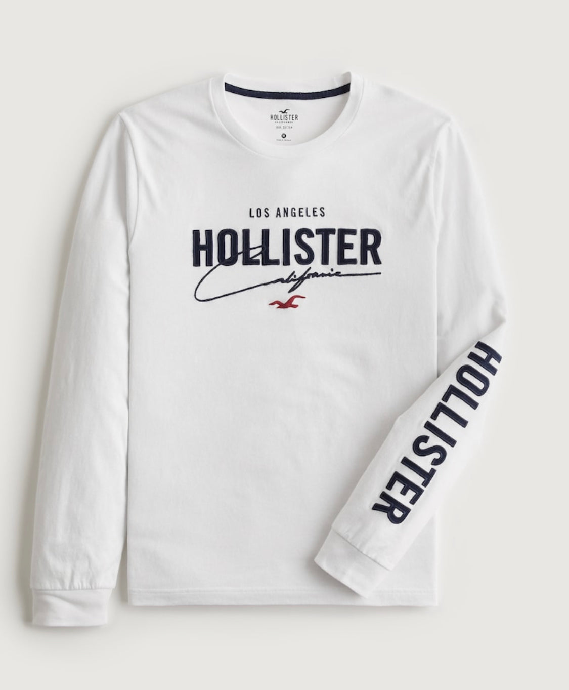 T-shirt à col rond avec manches longues