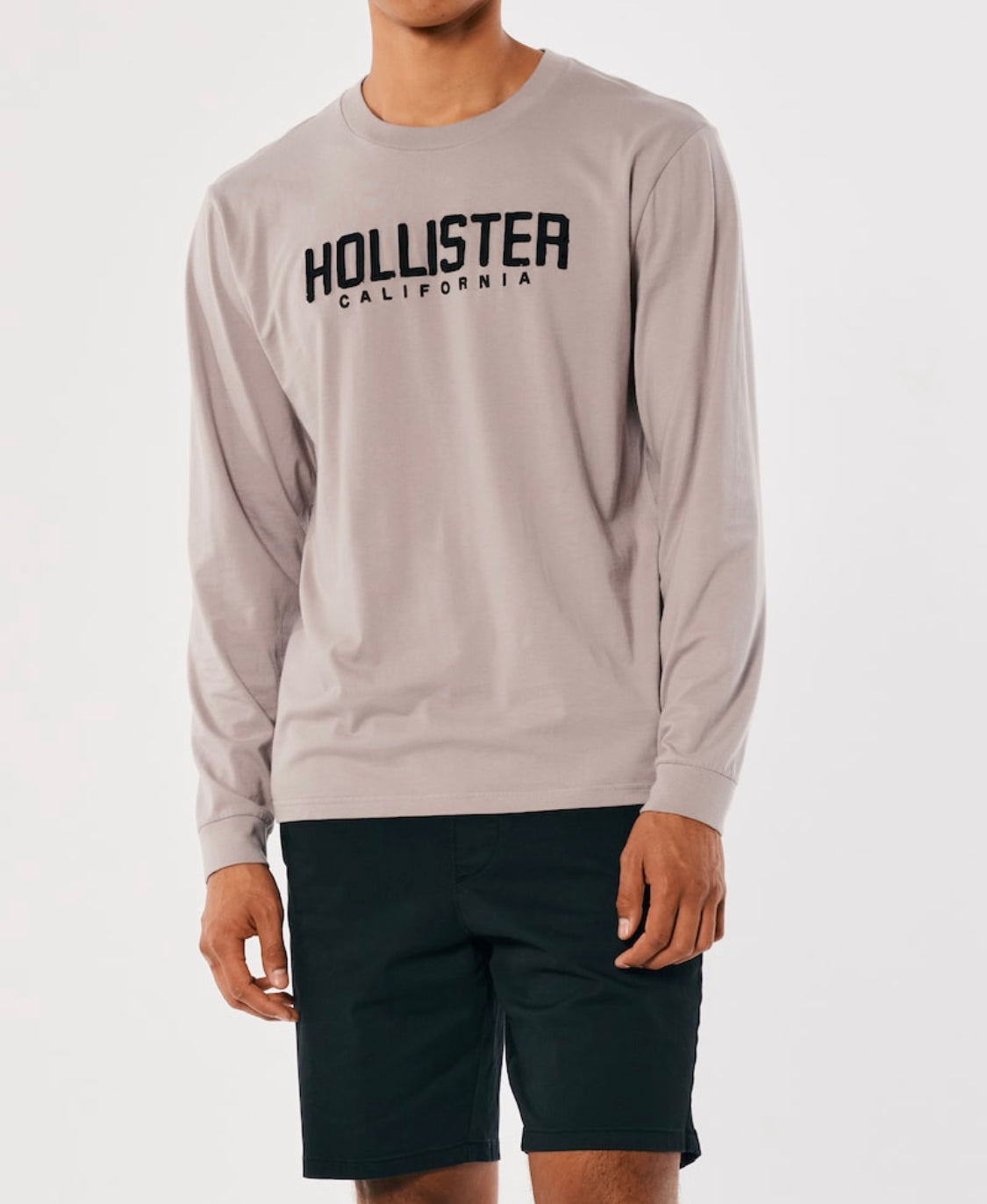 T-shirt à col rond avec manches longues